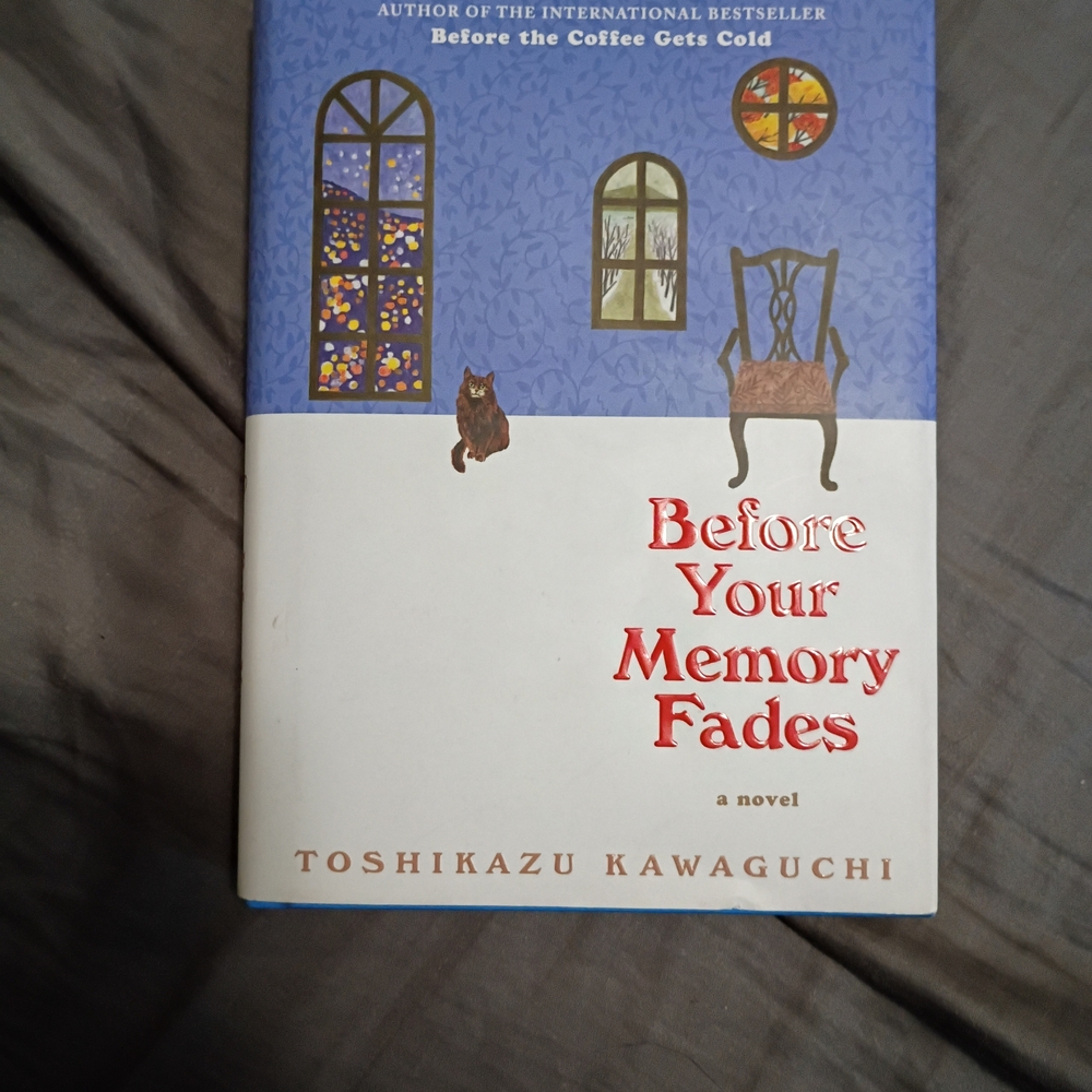 Before Your Memory Fades Hardcover Book - White & Blue